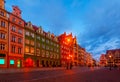 Wroclaw Market Square at twilight