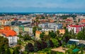 Aerial panoramic cityscape of Wroclaw