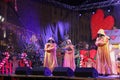 Wroclaw, Poland - December 10, 2017: Concert On Christmas Market. On The Stage Is Mistic Also Known As At Polish Gregorians