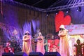 Wroclaw, Poland - December 10, 2017: Concert On Christmas Market. On The Stage Is Mistic Also Known As At Polish Gregorians