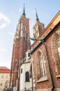 Gothic cathedral of St. John the Baptist Katedra Ãâºw. Jana Chrzciciela in Ostrow Tumski