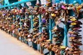 WROCLAW, POLAND - JUNE, 2017: The Famous Love Padlocks, which ha