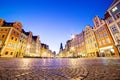Wroclaw, Poland. The market square at night Royalty Free Stock Photo