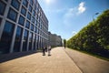 WROCLAW, POLAND - MAY 11, 2019: New modern architecture buildings in the bussines center of the Wroclaw city, Poland