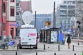 Wroclaw, Poland, November 2018. Polish Radio 3 outside broadcast van