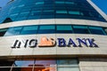 ING Bank branch entrance. ING Group is a multinational banking company based in the