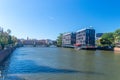 The Odra River in the center of Wroclaw Royalty Free Stock Photo