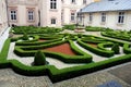 Wroclaw, Poland: Zwiedzunic Knot Garden Royalty Free Stock Photo