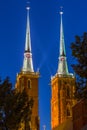 Wroclaw's cathedral Royalty Free Stock Photo