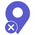 Wrong location Isolated Vector icon which can easily modify or edit