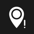 Wrong pin location dark mode glyph ui icon