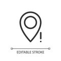 Wrong pin location pixel perfect linear ui icon