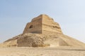wrong pyramid in Meidum, near Cairo. Egypt. One of the oldest sights of Egypt in the desert