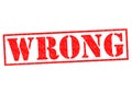 WRONG Royalty Free Stock Photo