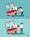 Wrong and right ways first aid