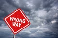 Wrong way Royalty Free Stock Photo