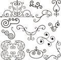 Wrough iron ornaments Royalty Free Stock Photo