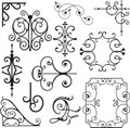 Wrough iron ornaments