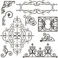 Wrough iron ornaments