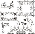 Wrough iron ornaments