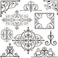 Wrough iron ornaments