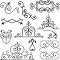 Wrough iron ornaments