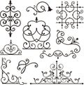 Wrough iron ornaments