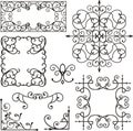 Wrough iron ornaments