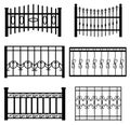 Wrought iron bars with a pattern vector Royalty Free Stock Photo