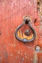 Wrought iron door handle Royalty Free Stock Photo