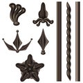 Wrought iron element set