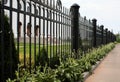 Wrought iron fence