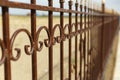 Wrought iron fence, Decorative wrought iron fence