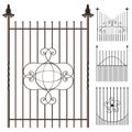 Wrought iron fence set