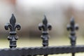 Wrought-iron fences, decorations Royalty Free Stock Photo