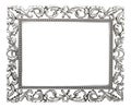 Wrought iron frame Royalty Free Stock Photo