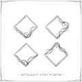 Wrought Iron Frame Four