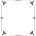Wrought-iron frame Royalty Free Stock Photo