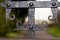 Wrought iron gate detail