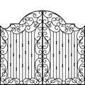 Wrought Iron Gate, Door, Royalty Free Stock Photo