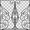 Wrought Iron Gate, Door, Royalty Free Stock Photo