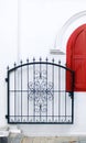 Wrought iron gate ornate Royalty Free Stock Photo