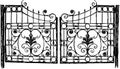 Wrought iron gate Royalty Free Stock Photo