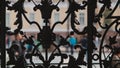 Wrought-iron grating of the gate of The State Hermitage