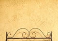 Wrought Iron Headboard Bedframe Royalty Free Stock Photo
