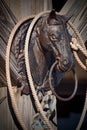 Wrought Iron Horse Head Hitching Post Royalty Free Stock Photo