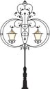 Wrought Iron Lamp, Lantern