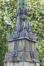 Wrought iron lamp post detail, Bergen , Norway