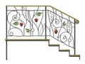 Wrought iron stairs railing