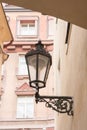 Wrought-iron street lantern